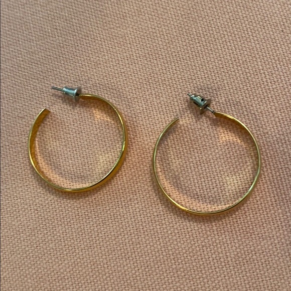 Small Gold Hoops - Picture 3 of 4